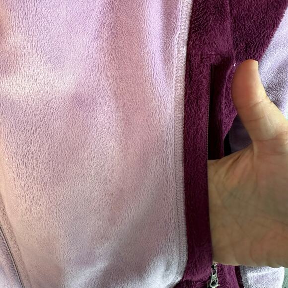 Mountain Hardwear purple zip up fleece jacket cozycore zip pockets Gorpcore - Picture 5 of 15